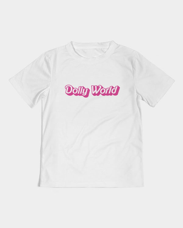 DOLLY WORLD MANNEQUIN BOW BARBIE PINK Kids Tee