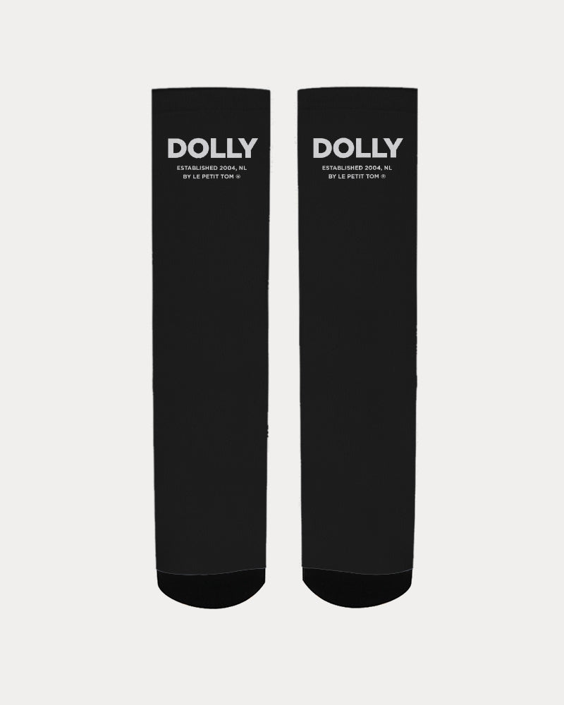 DOLLY BLACK LOGO ESTABLISHED 2004 Women's Socks