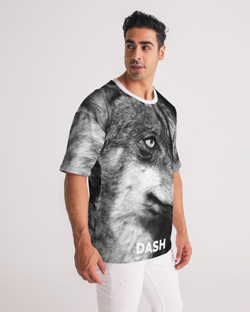 DASH LOBO LOVE Camiseta de peso pesado premium para hombre