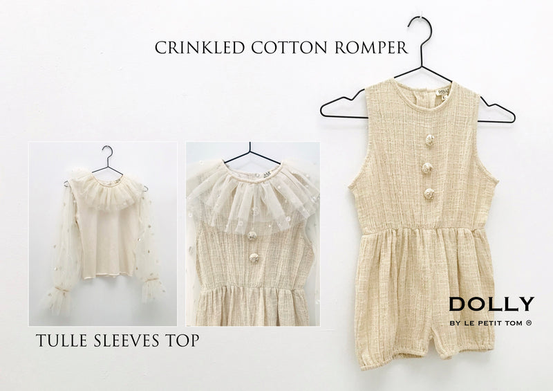 [OUTLET] DOLLY by Le Petit Tom ® JEWELER'S CRYSTALS top mangas tul