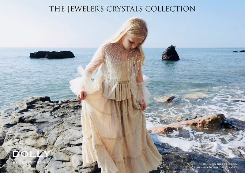 [OUTLET] DOLLY by Le Petit Tom ® JEWELER'S CRYSTALS 'shining' silver cape