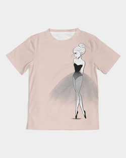 Camiseta para niños DOLLY DOODLING BAILARINA BALLET BLUSH