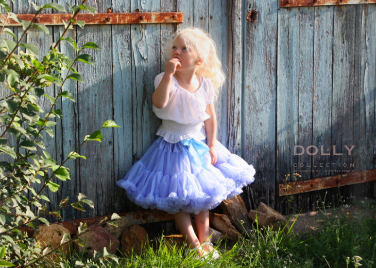 DOLLY by Le Petit Tom ® ALICE IN WONDERLAND pettiskirt light blue - DOLLY by Le Petit Tom ®