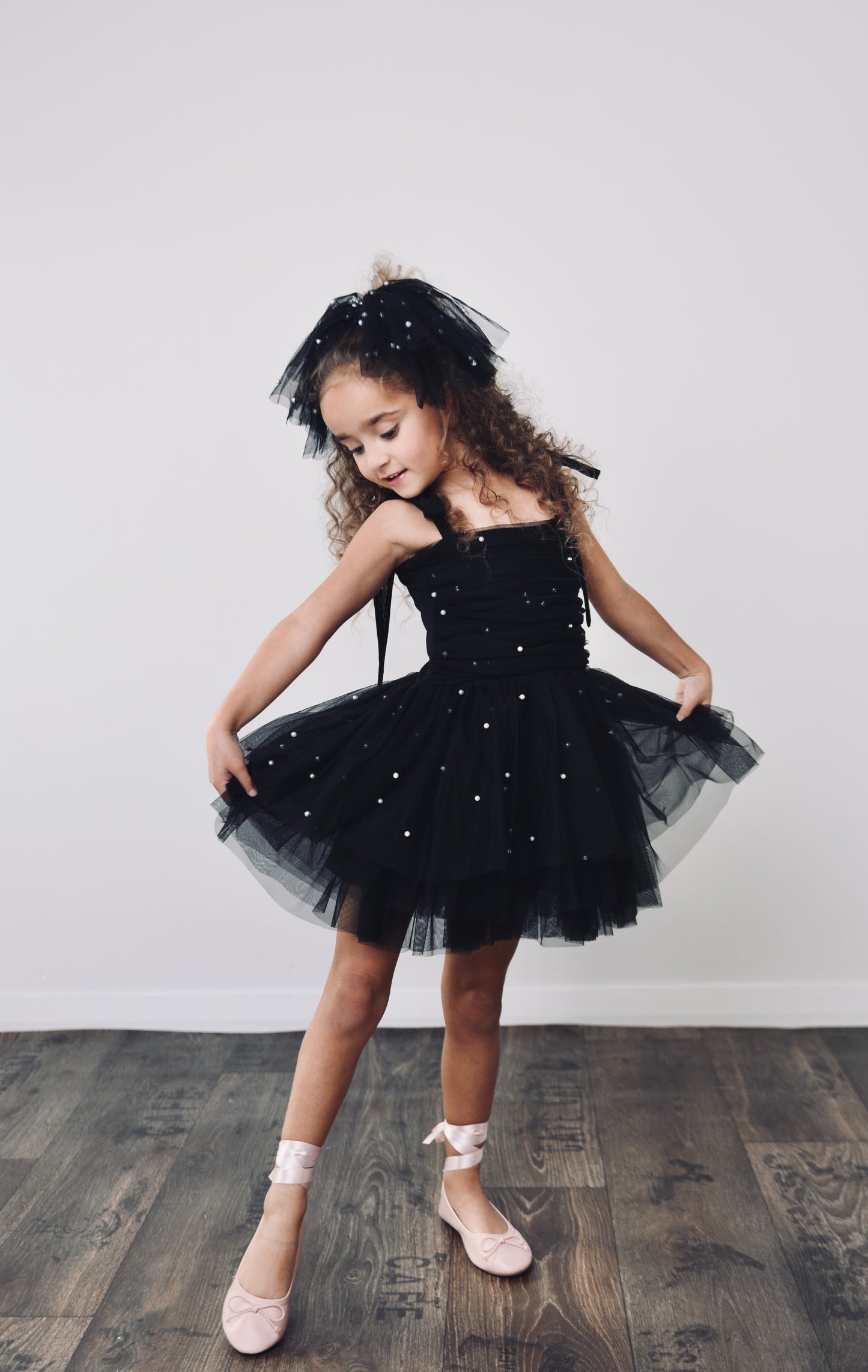 DOLLY® PEARL TULLE BALLERINA DRESS black  ⚪