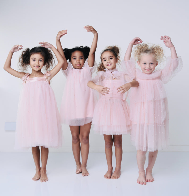 DOLLY® STARS &amp; MOON ⭐️ 🌙 VESTIDO DE HADA DE TUL rosa ballet