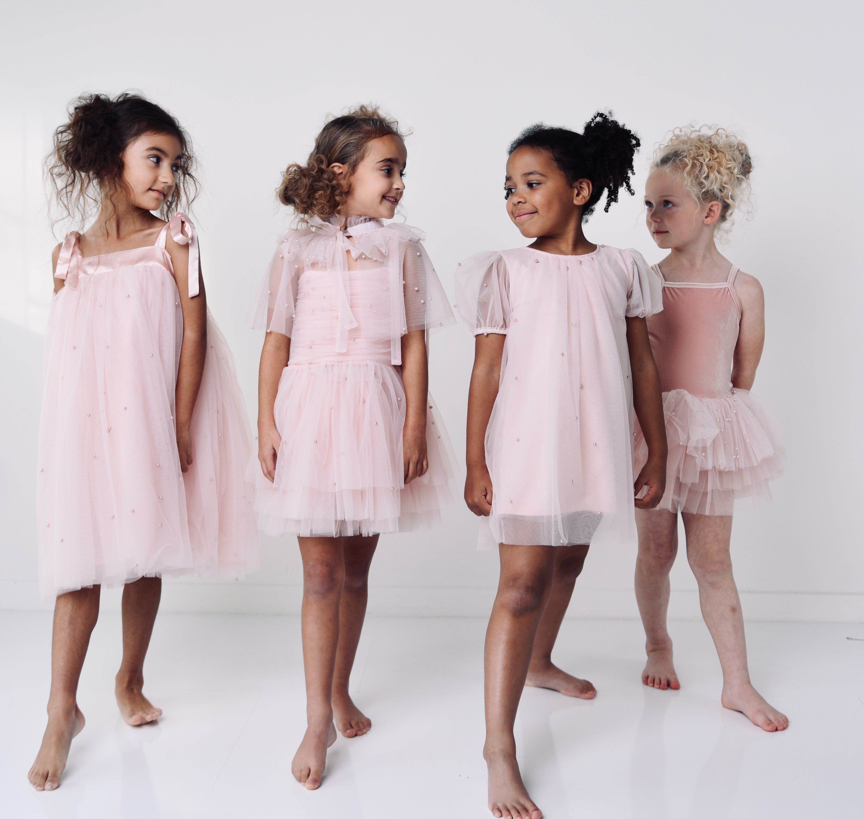 DOLLY® STARS &amp; MOON ⭐️ 🌙 VESTIDO DE HADA DE TUL rosa ballet