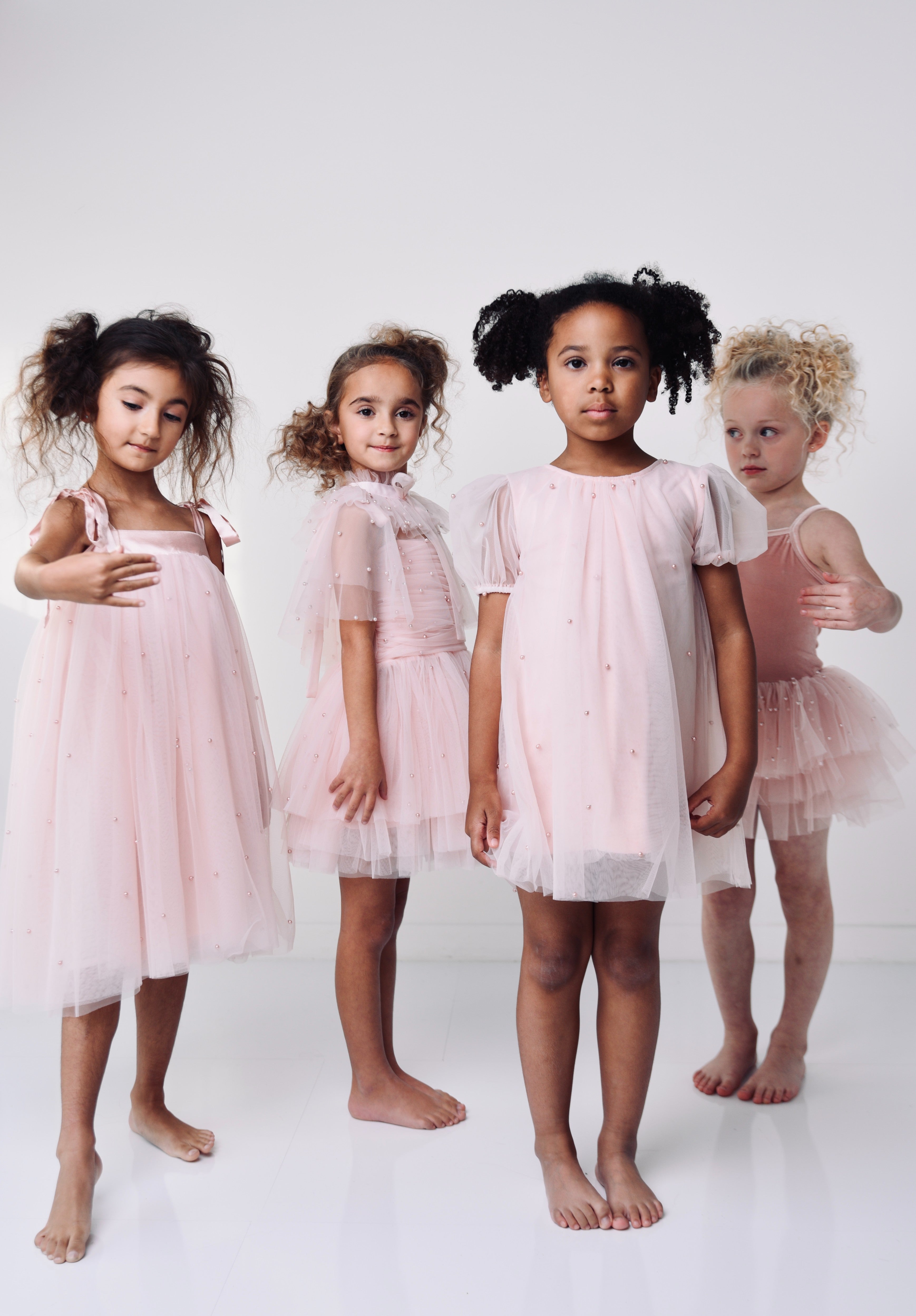 DOLLY® STARS &amp; MOON ⭐️ 🌙 VESTIDO DE HADA DE TUL rosa ballet