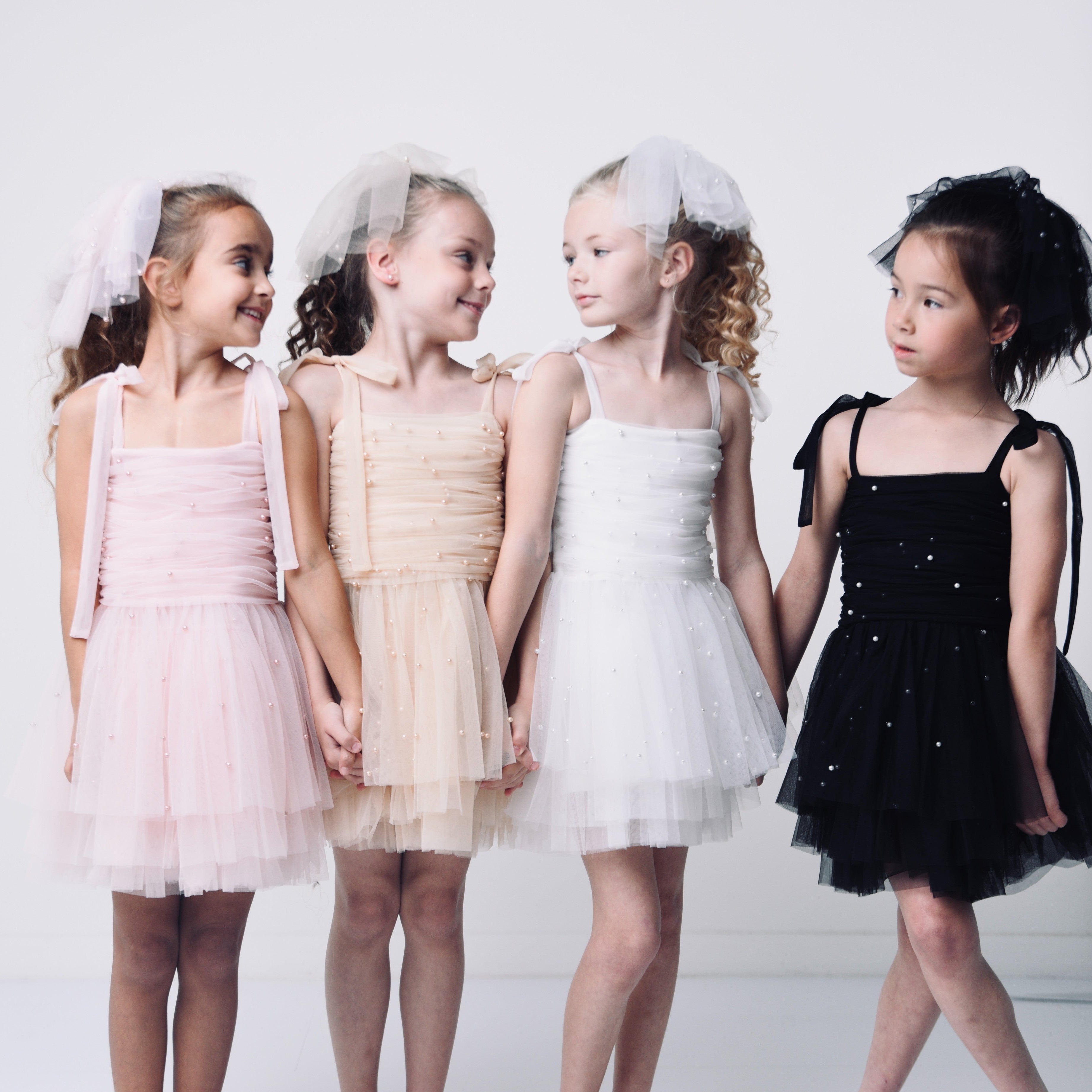 DOLLY® PEARL TULLE BALLERINA DRESS white  ⚪