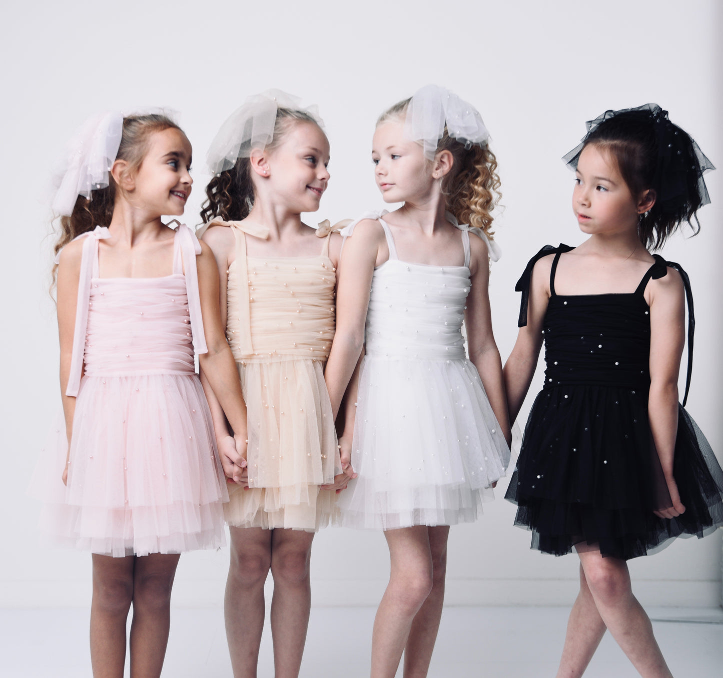 DOLLY® PEARL TULLE BALLERINA DRESS black  ⚪