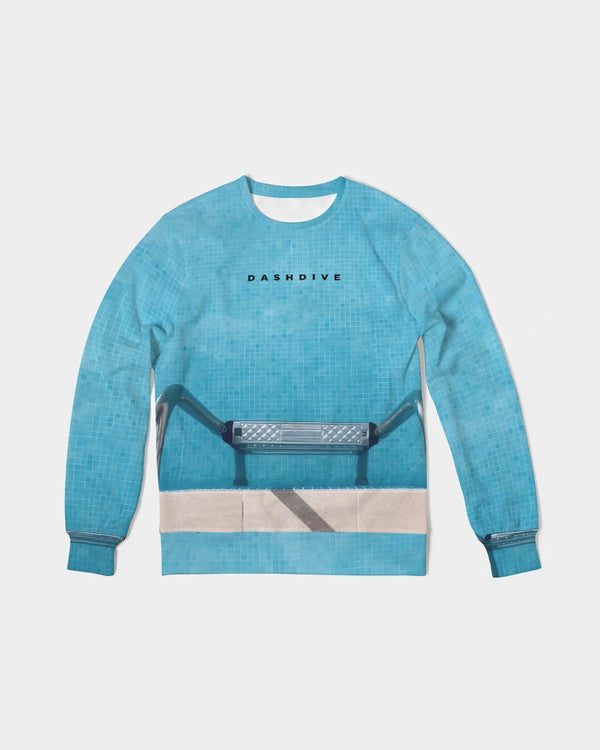 DASH DIVE Men's Classic French Terry Crewneck Pullover