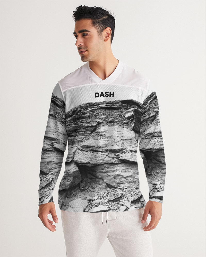 DASH ROCK Men's Long Sleeve Sports Jersey