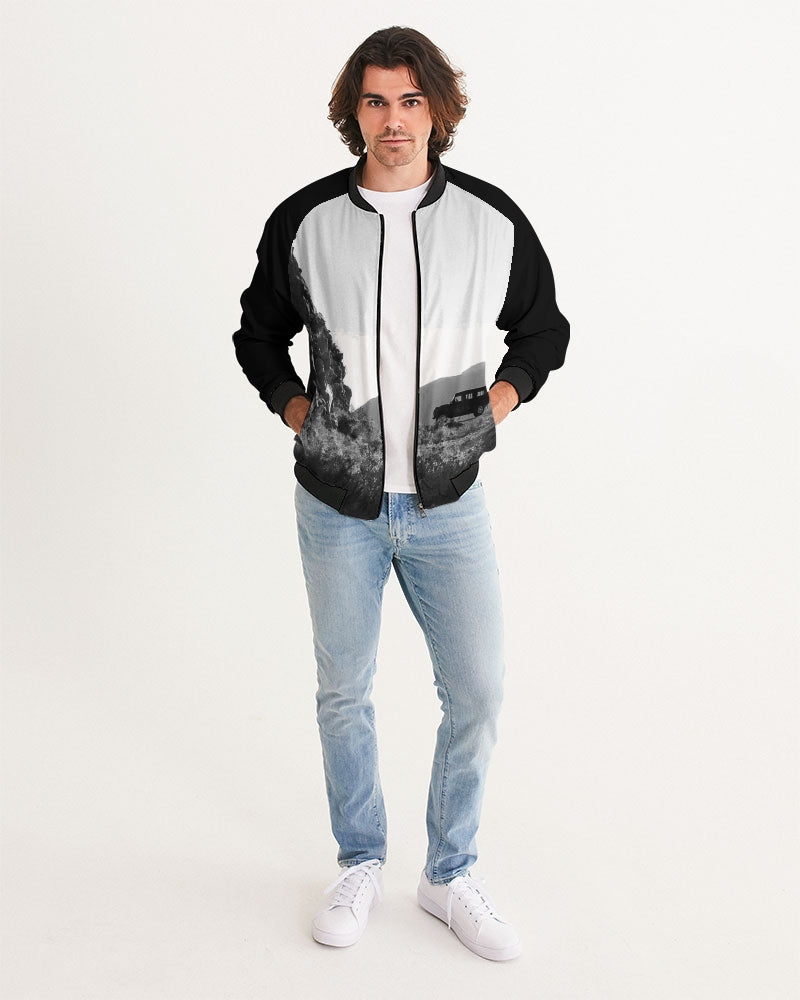 DASHVENTURE chaqueta bomber de hombre en blanco y negro