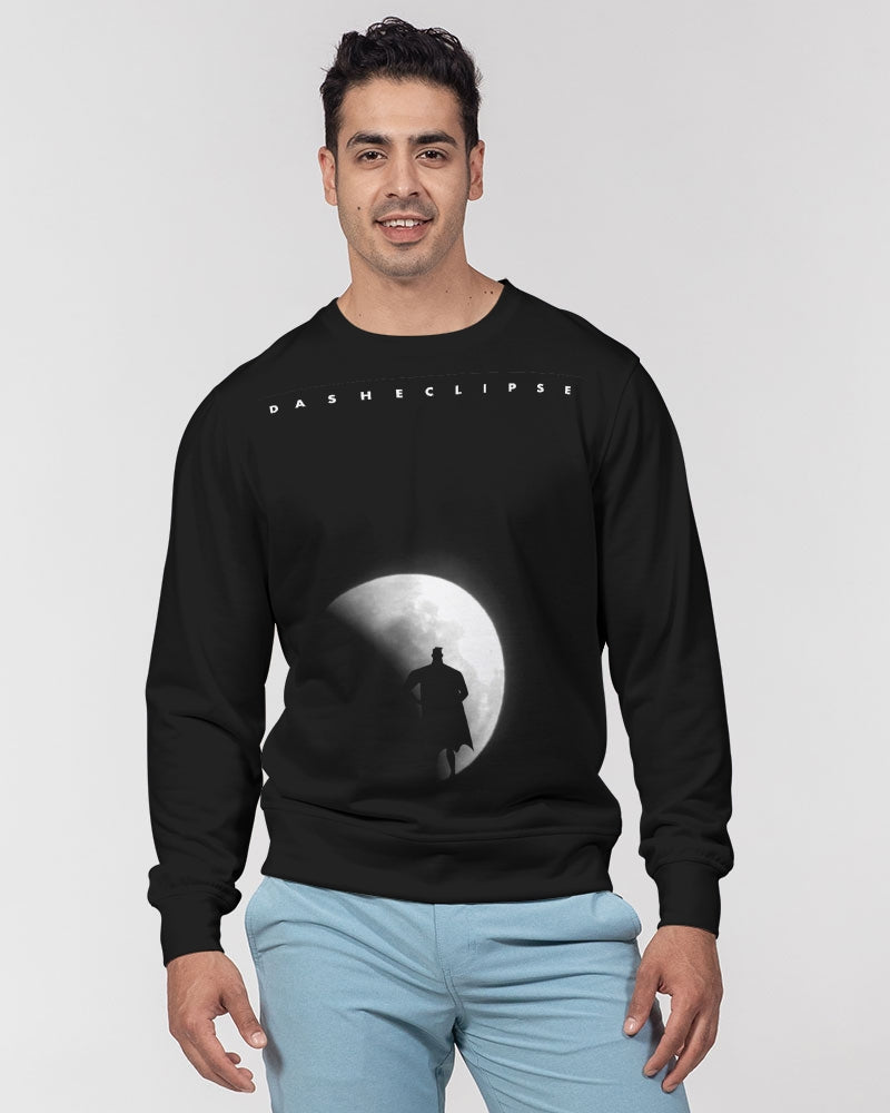 DASHECLIPSE WITH DASH Men's Classic French Terry Crewneck Pullover