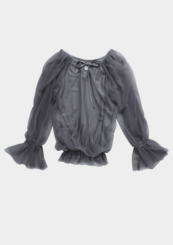[ OUTLET!] DOLLY by Le Petit Tom ® TOP FAIRY MANGA LARGA gris oscuro