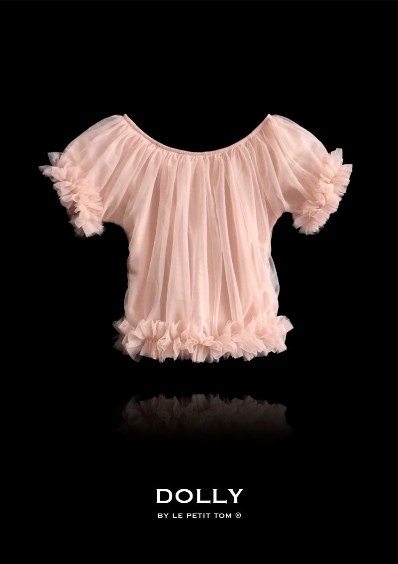 DOLLY by Le Petit Tom ® TOP CON VOLANTES PRINCESA ballet rosa
