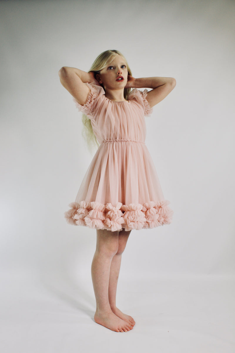 DOLLY by Le Petit Tom ® FRILLY DRESS ballet pink - DOLLY by Le Petit Tom ®