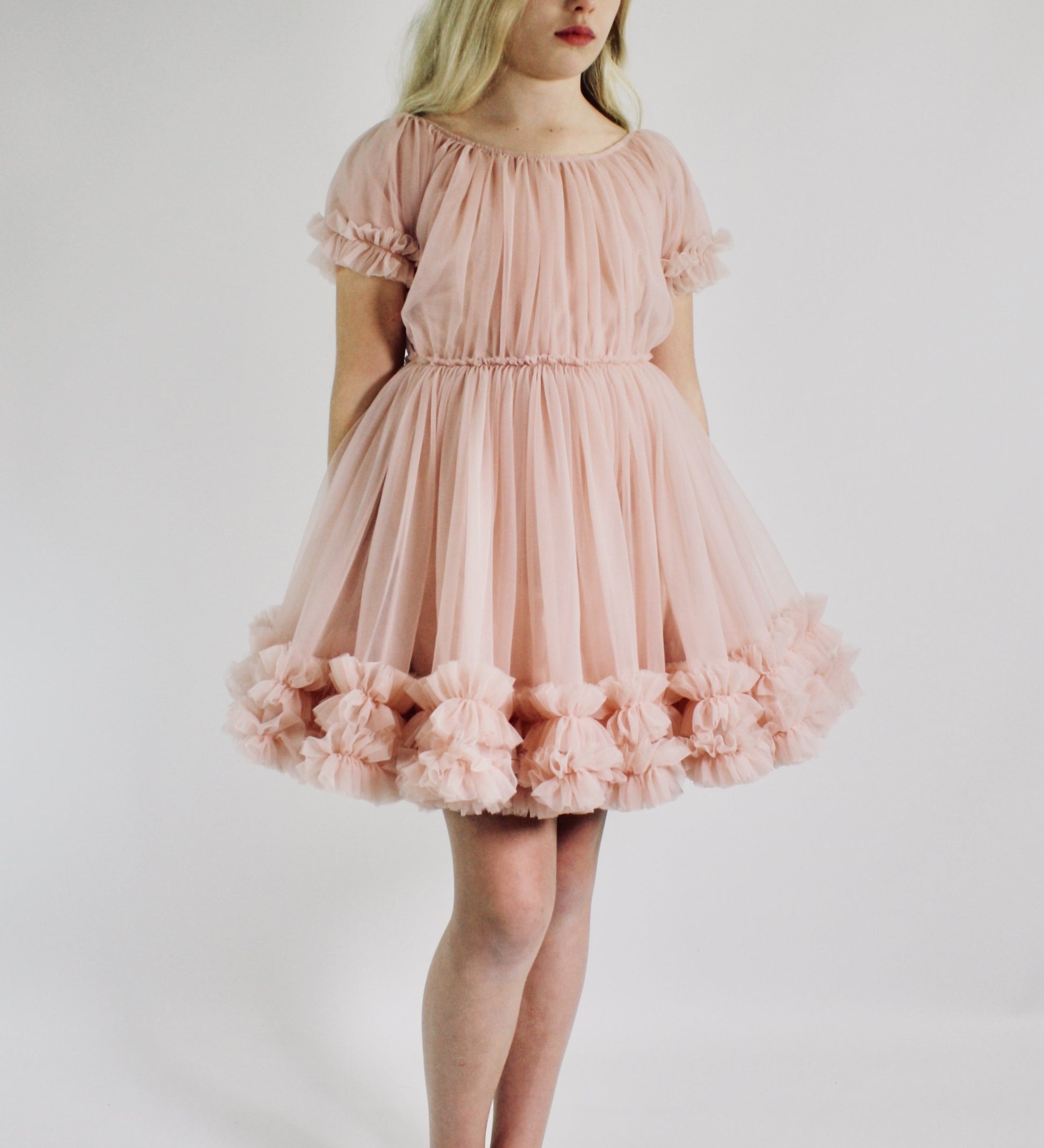 DOLLY by Le Petit Tom ® FRILLY DRESS ballet pink - DOLLY by Le Petit Tom ®