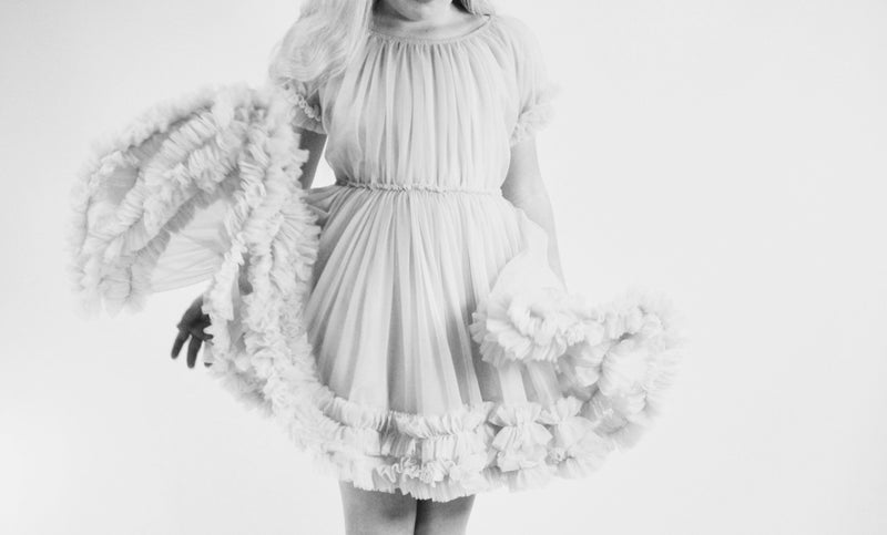 DOLLY by Le Petit Tom ® FRILLY DRESS off-white - DOLLY by Le Petit Tom ®