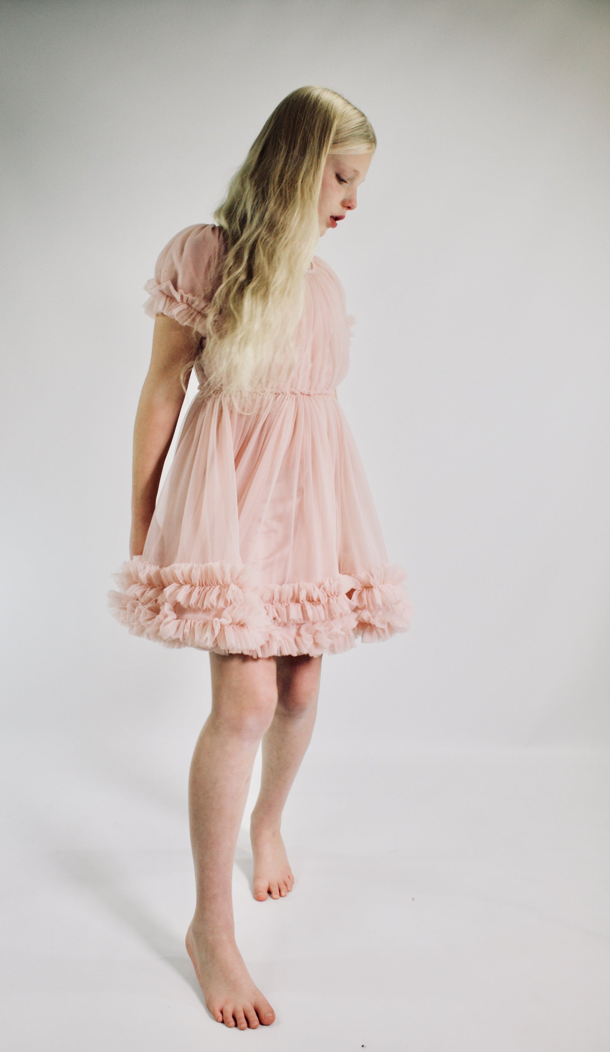 DOLLY by Le Petit Tom ® FRILLY DRESS ballet pink - DOLLY by Le Petit Tom ®