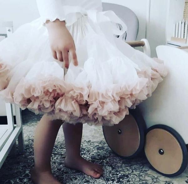 DOLLY by Le Petit Tom ® SWEET QUEEN pettiskirt blanco roto rosa ballet