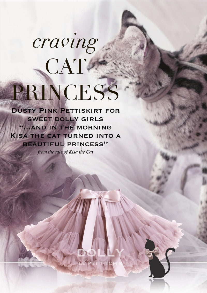 DOLLY by Le Petit Tom ® CAT PRINCESS pettiskirt dusty pink - DOLLY by Le Petit Tom ®