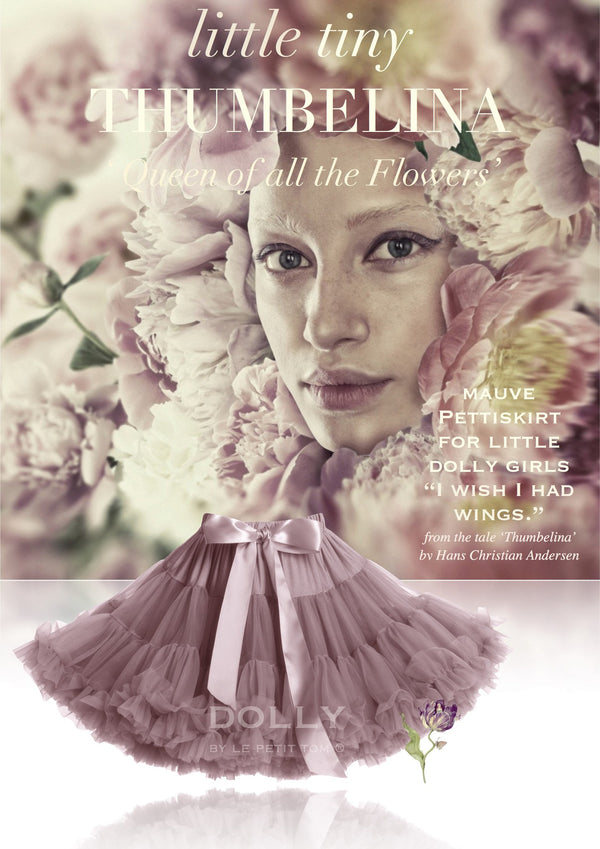 DOLLY by Le Petit Tom ® THUMBELINA pettiskirt mauve - DOLLY by Le Petit Tom ®