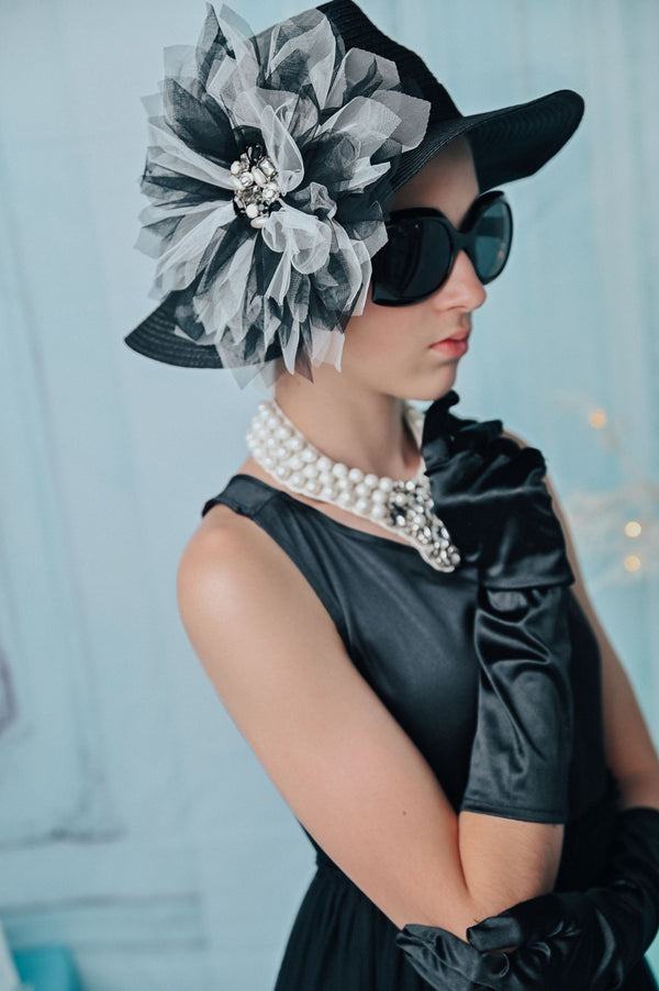 SOMBRERO DOLLY GOLIGHTLY FEDORA negro o blanco